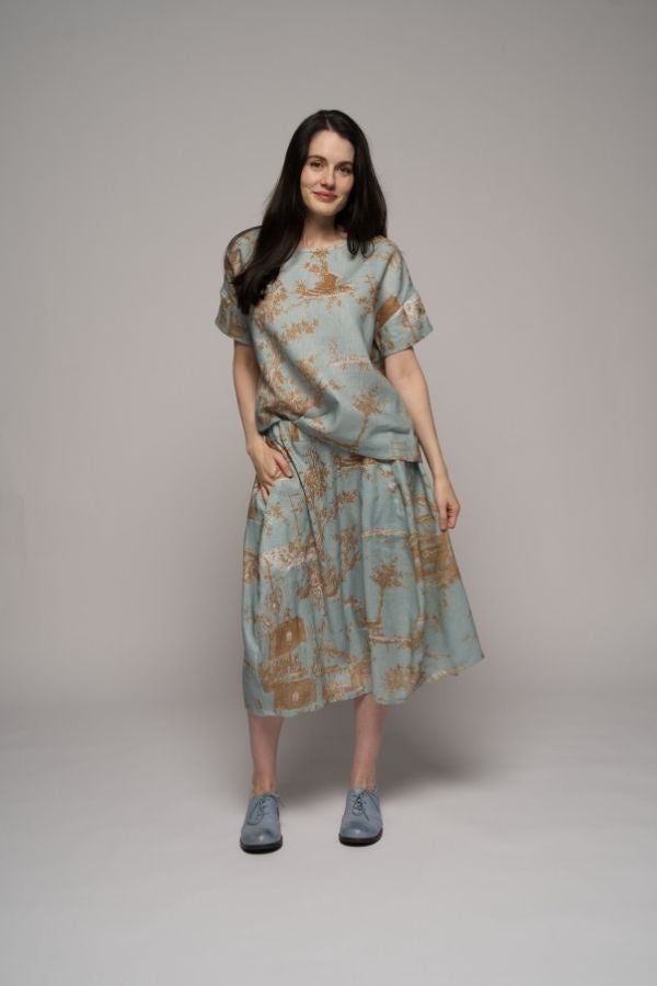 Toile Linen Top