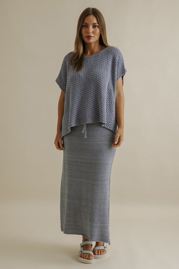Ladder S/S Pullover Chambray