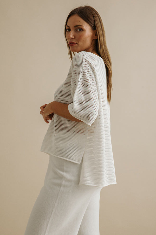 Nautilus S/S Top Milk