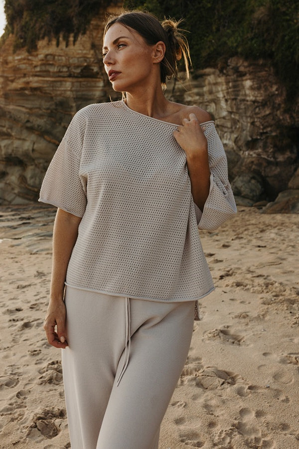 Nautilus S/S Top Silver Haze