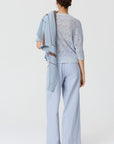 Rosin Pointelle Tee Blue