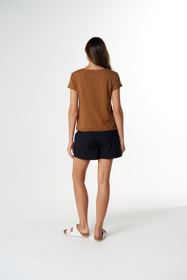 Front Split SS Tee