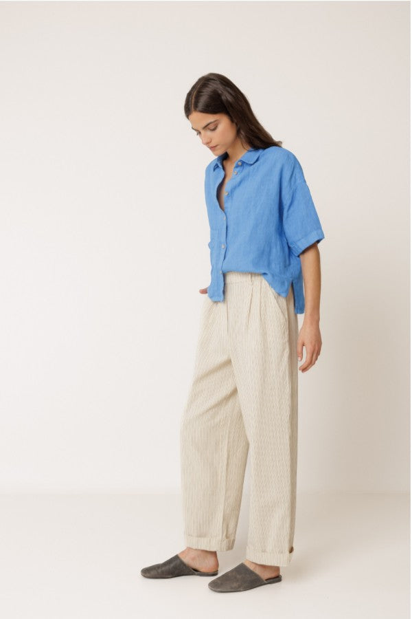 Crop Linen Shirt