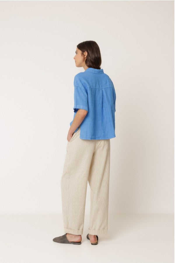 Crop Linen Shirt
