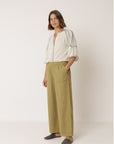 Straight Poplin Pant Apple