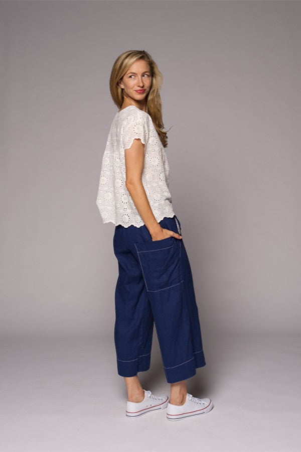 Daisy Embroidered Top