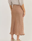 Linen Skirt Brick