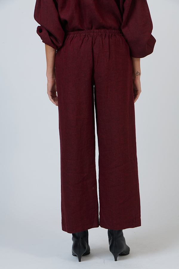 Linen Pant - Redwood