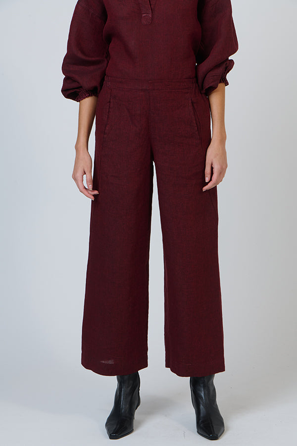 Linen Pant - Redwood