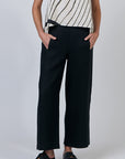 Black Flat Front Pant