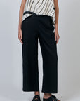 Black Flat Front Pant