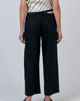 Black Flat Front Pant