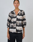 Gathered Sleeve Shirt Eruption