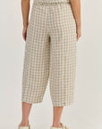 Crop Linen Pant Nougat