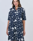 Ink Barnacles Collar Dress