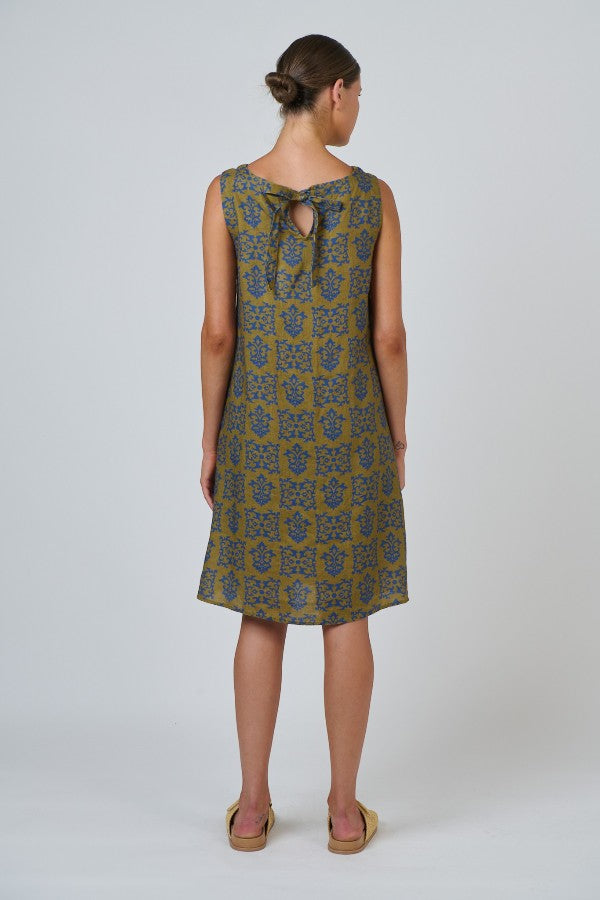 Tie Back Dress Motif