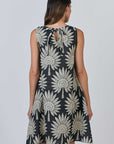 Date Palm S/L Tie Dress