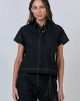 Black Button Up Top