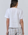 White Short Sleeve Top