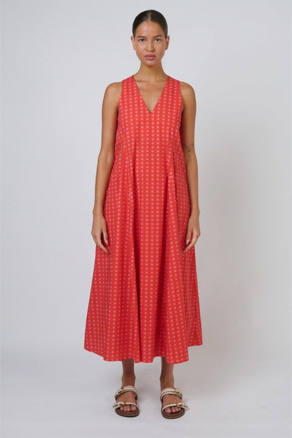 V Neck S/L Dress Cannage