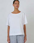 Basic Poplin Top White