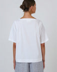 Basic Poplin Top White