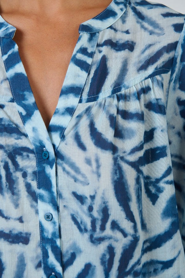 Gather Detail Shirt Palmier