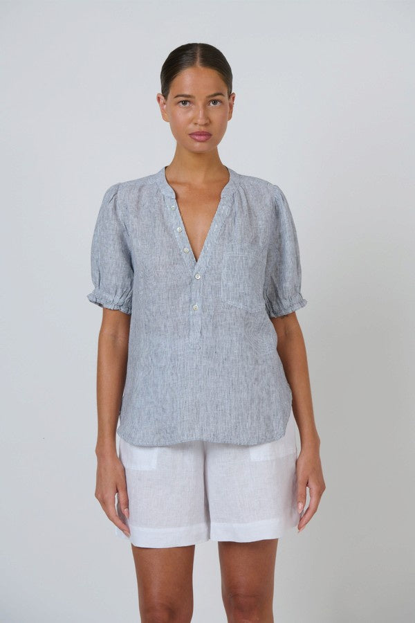Gather Sleeve Top Sliver