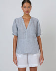 Gather Sleeve Top Sliver