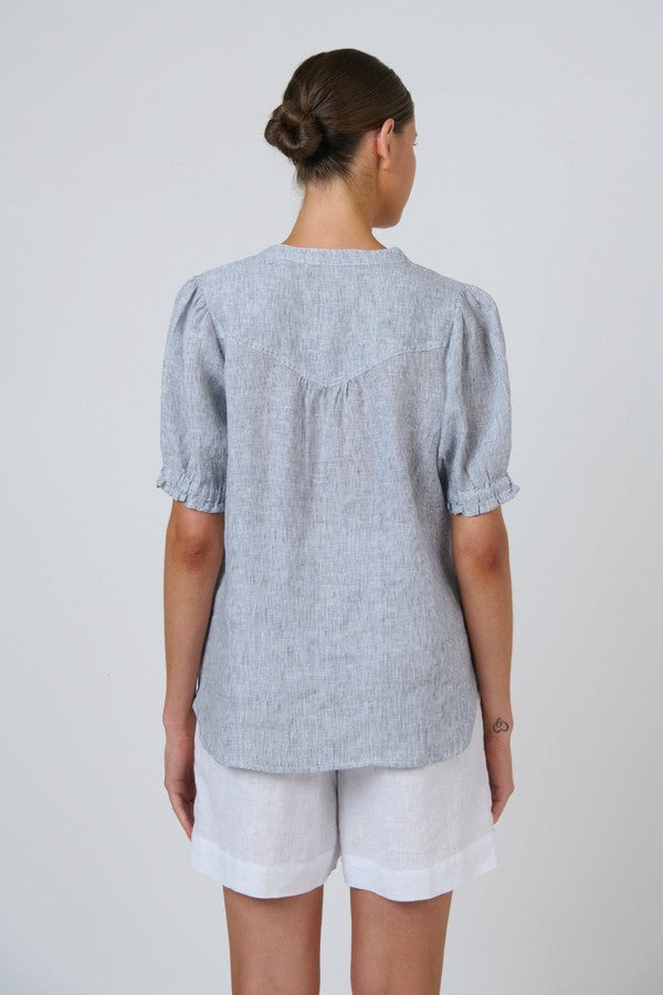 Gather Sleeve Top Sliver