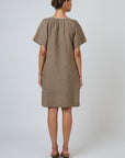 Split V Neck Dress Agate
