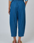 Tulip Cropped Denim Pant Chambray