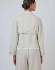 Relaxed Linen Jacket Sand