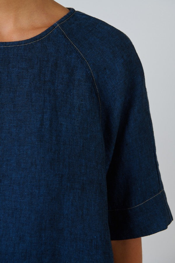 Relaxed Linen Top Eclipse