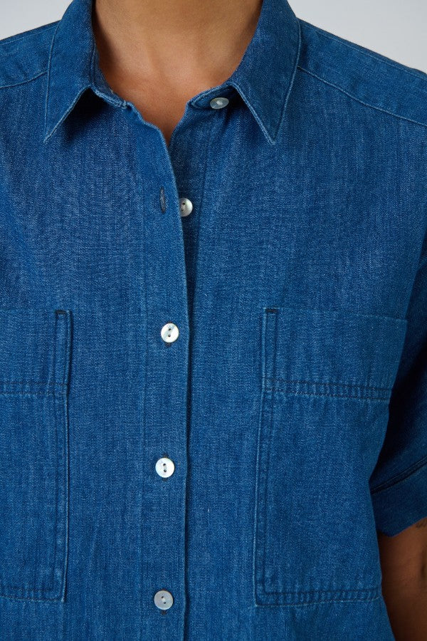 Button Up SS Shirt Chambray