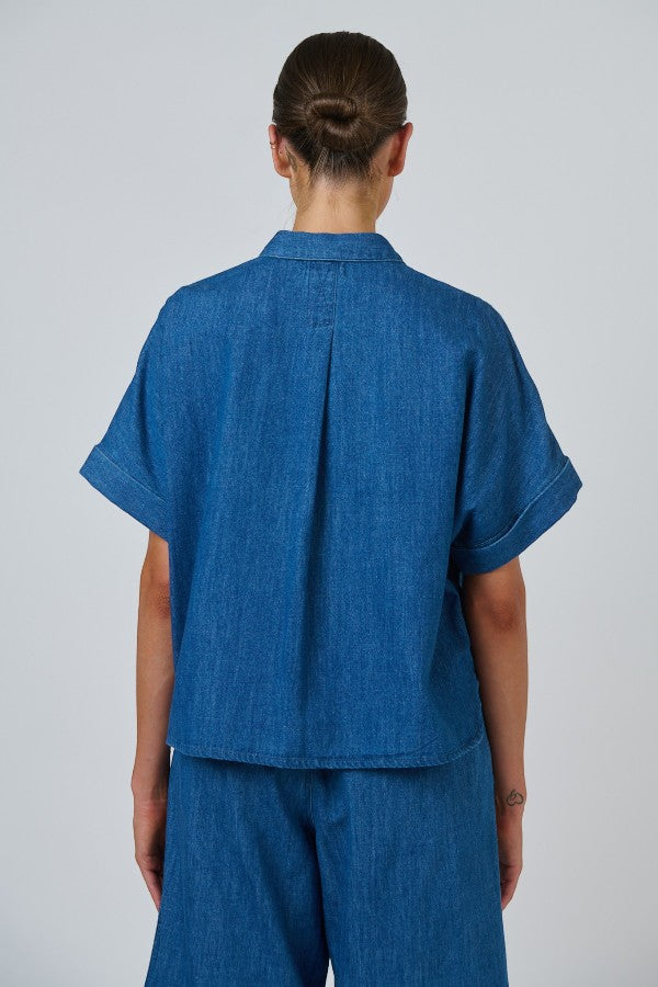 Button Up SS Shirt Chambray