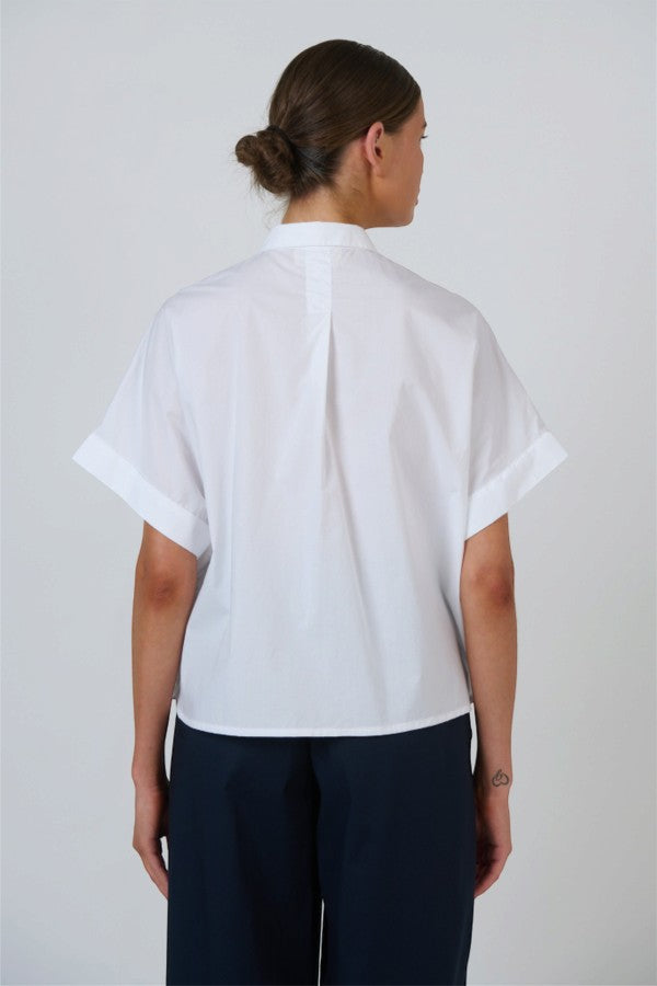 Button Up SS Shirt White