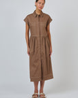 Pocket Detail Dress Cookie