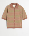 Striped Button Knit