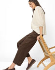 Maine Crop Linen Pant Coffee