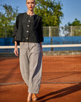 Cotton Barrel Pant Grey
