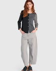 Cotton Barrel Pant Grey