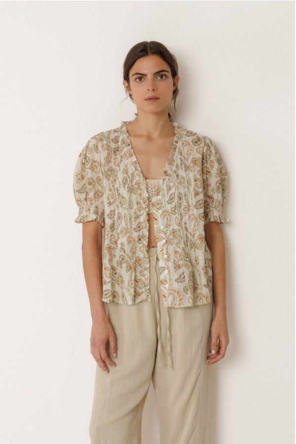 Micro Ruffle Shirt