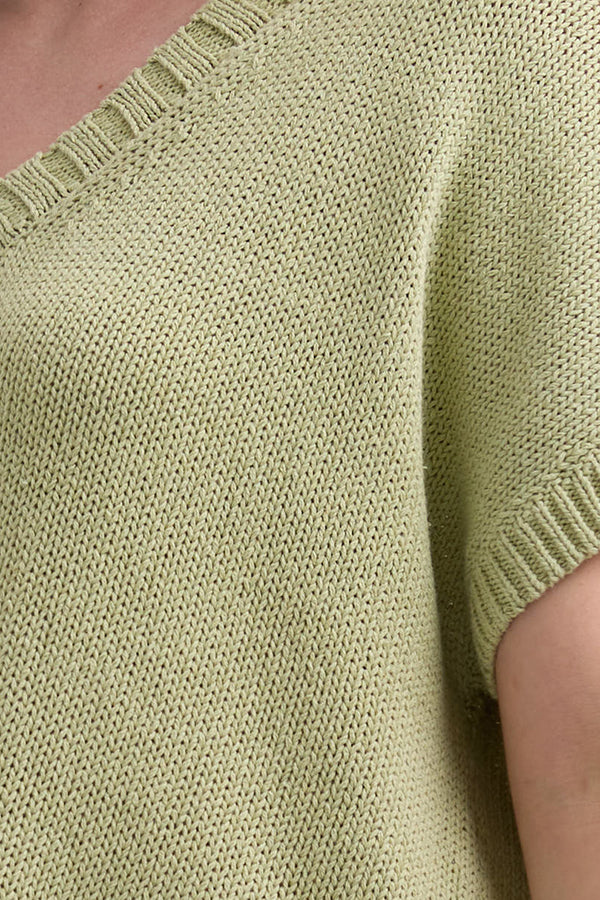 Textured V Top