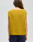 Ribbed Button Up Vest