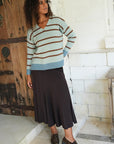 Cosy Stripe V Knit