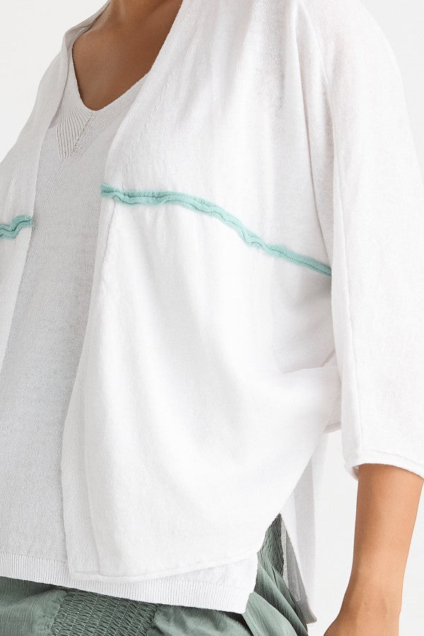 Offset Cardi White