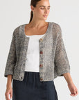 Colour Mix Cardi Graphite