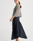 Colour Mix Cardi Graphite