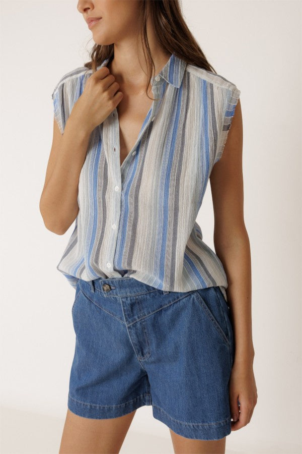 Lore Cotton Shirt Blue
